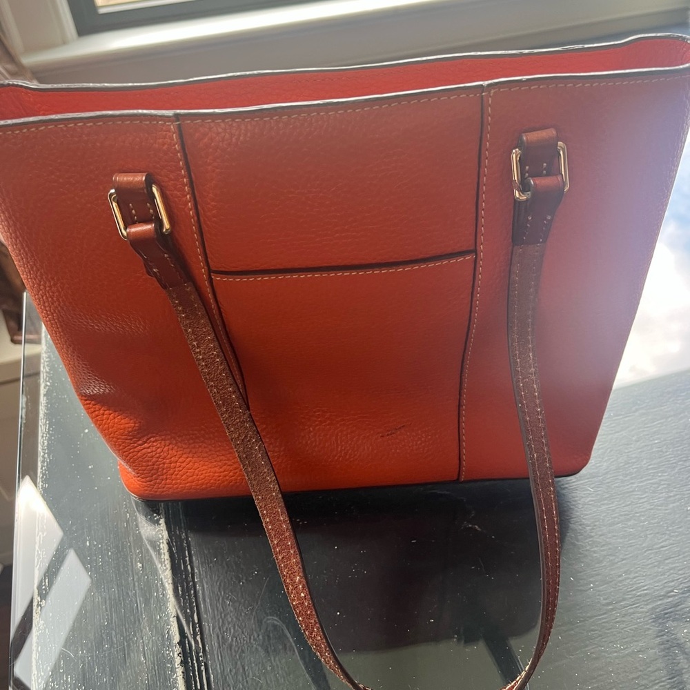 Dooney & Bourke Vibrant Orange Tote 50.00 - Picture 3 of 15